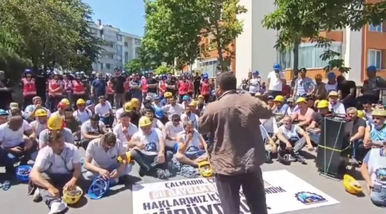 Madenciler hakları için Tekirdağ’da yürüdü