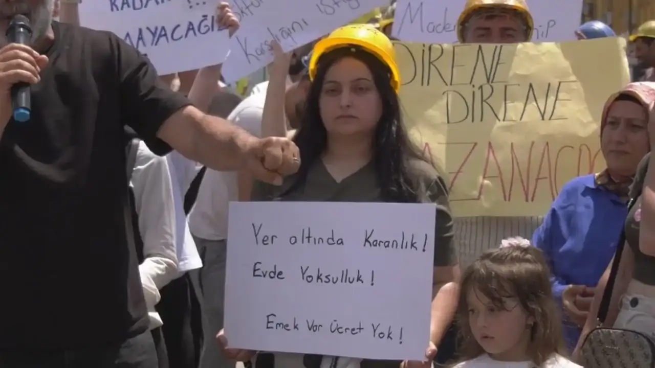 Özşen Madencilik işçilerinin çocukları: Babamızın parasını verin, bayramlık alacağız