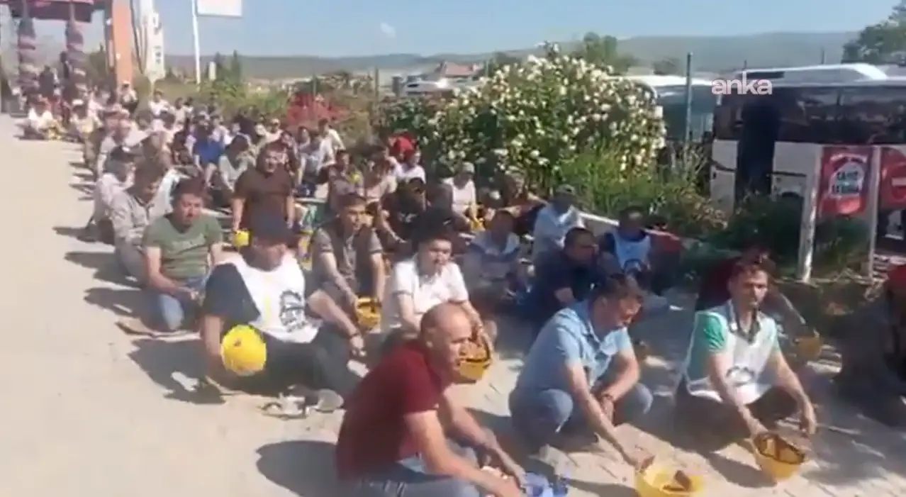 Doruk Madencilik işçilerinin Beypazarı'ndaki bekleyişi sürüyor