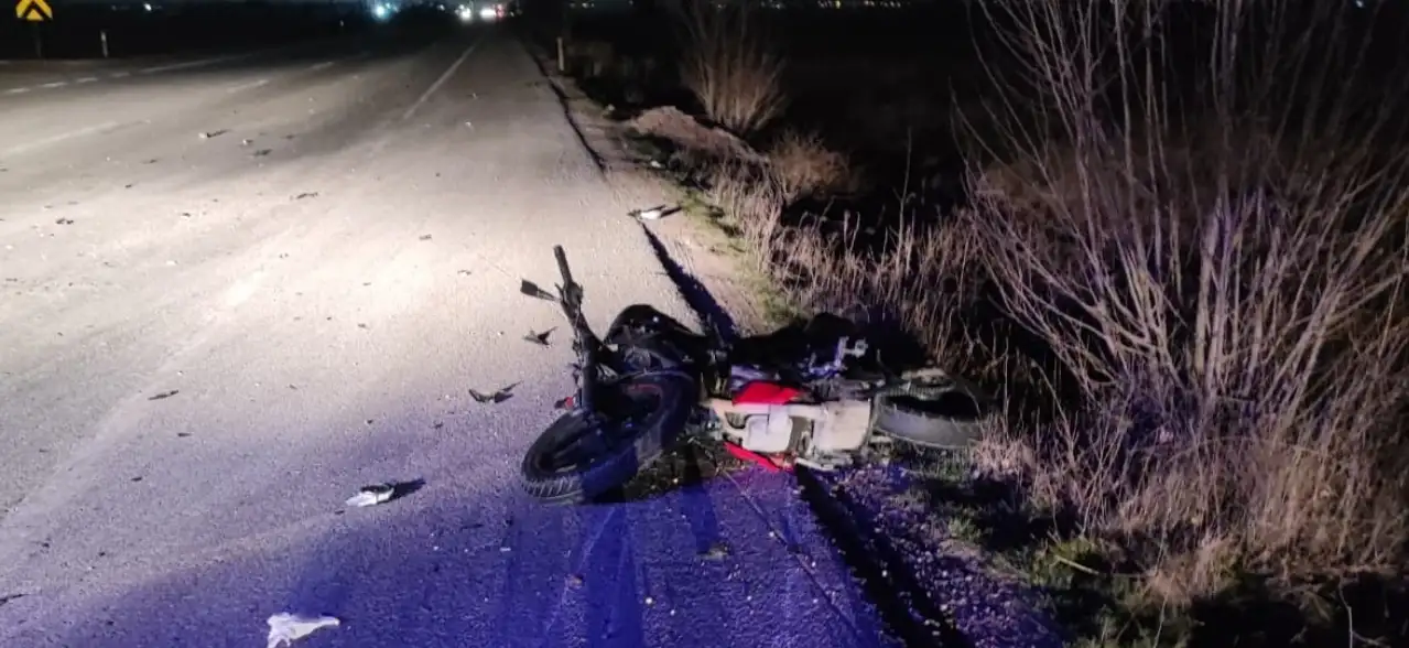 Afyon'da trafik kazası: Motosiklet sürücüsü yaşamını yitirdi