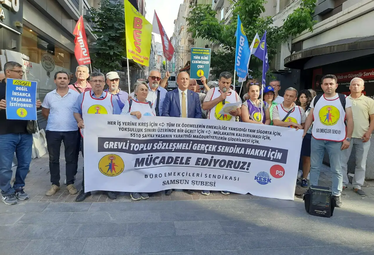 BES Samsun Şube Başkanı Bahtiyar Akıncı: İktidarın bizlere dayattığı yoksulluk içinden çıkılmaz bir hal aldı