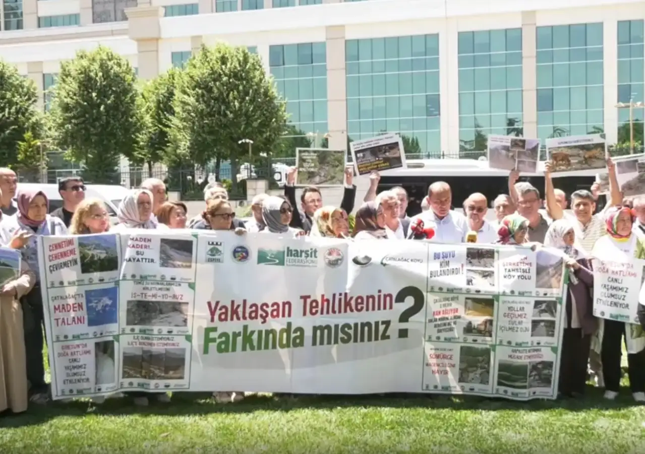 Giresunlular, maden sahalarına karşı Çevre Bakanlığı önünde: Geleceğimizi kurtarmak için buradayız