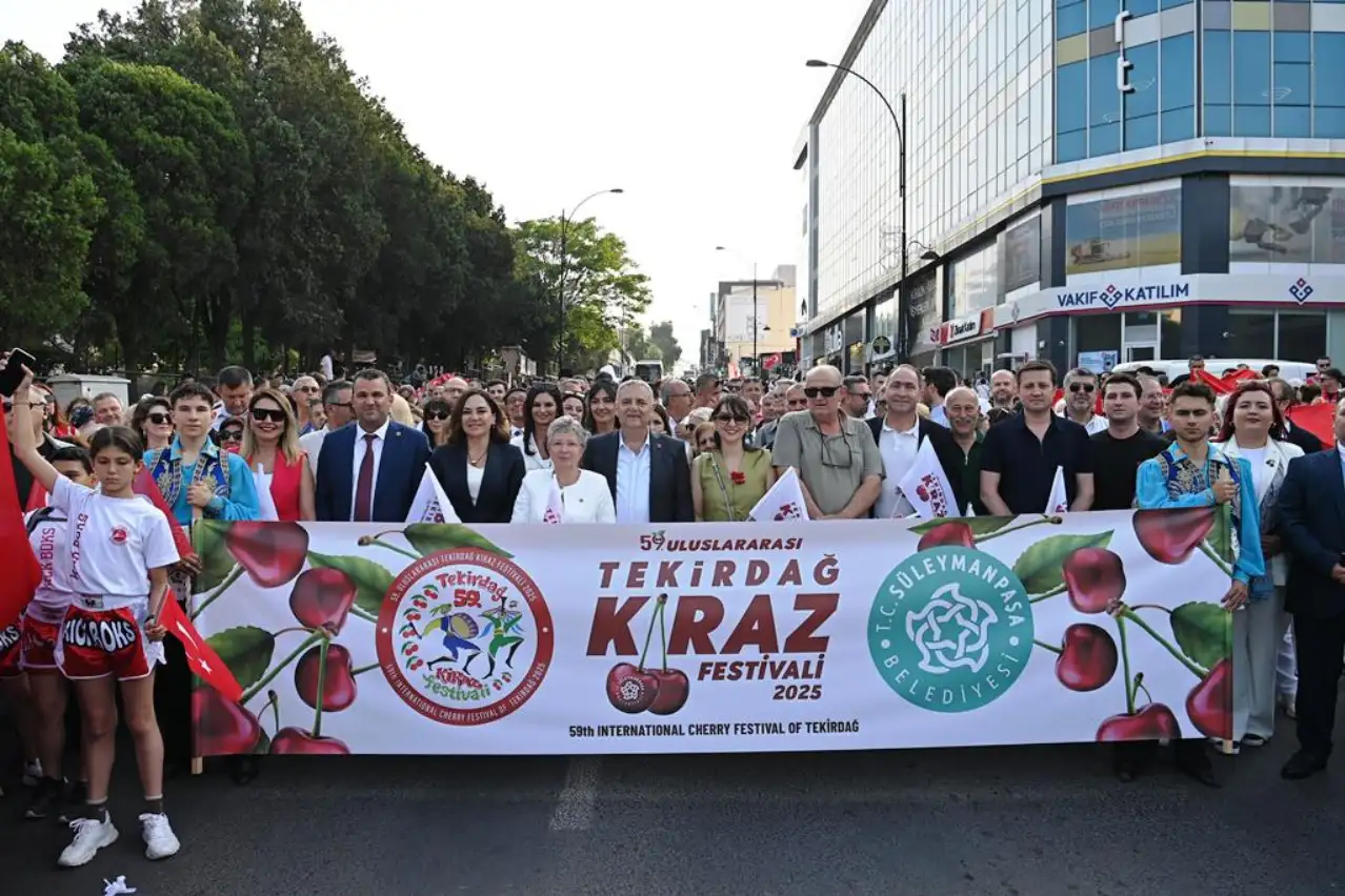 59. Uluslararası Tekirdağ Kiraz Festivali coşkuyla başladı