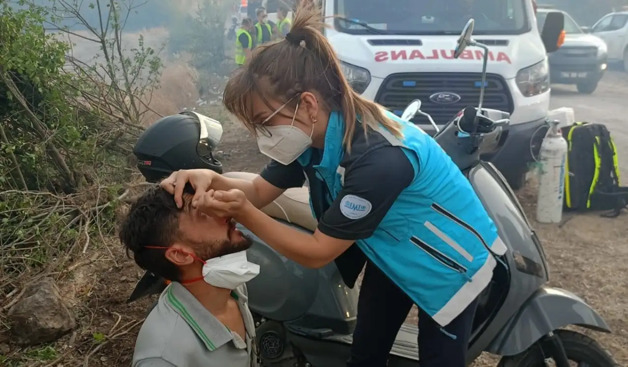 Bilecik'te çıkan orman yangınlarında 106 kişi dumandan etkilendi