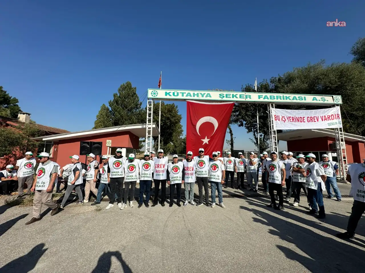 Kütahya Şeker'de grev başladı