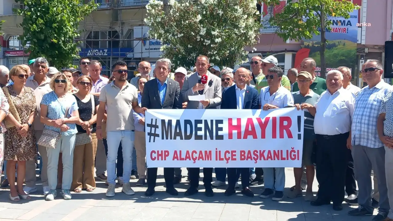 Samsun'da Alaçam halkı siyanürlü altın madenine karşı ayakta