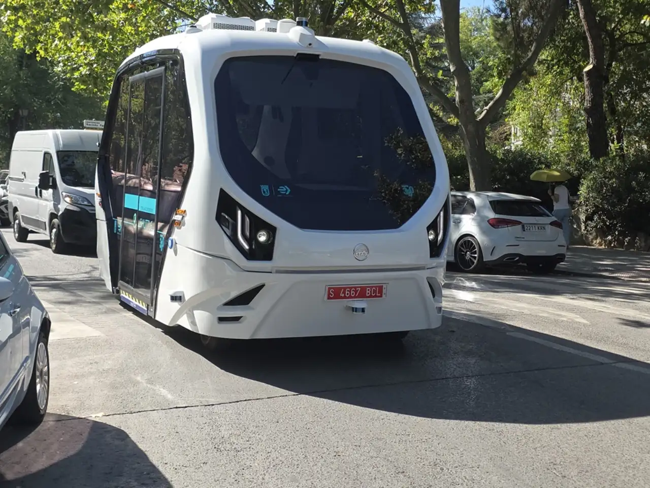 İspanya'da toplu ulaşımda ilk sürücüsüz elektrikli otobüs denemesi Madrid'de başladı