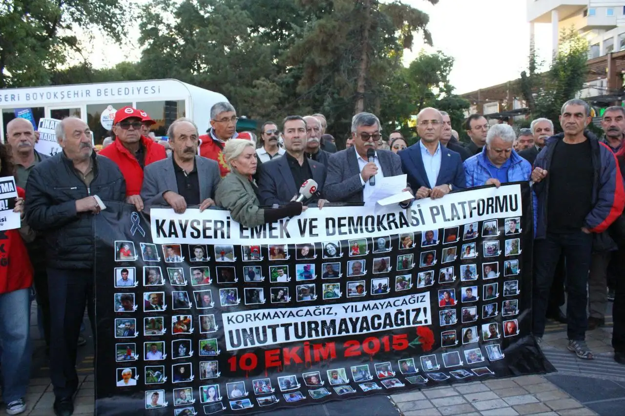 Kayseri’de Gar Katliamı'nın 10. yıl dönümü anması