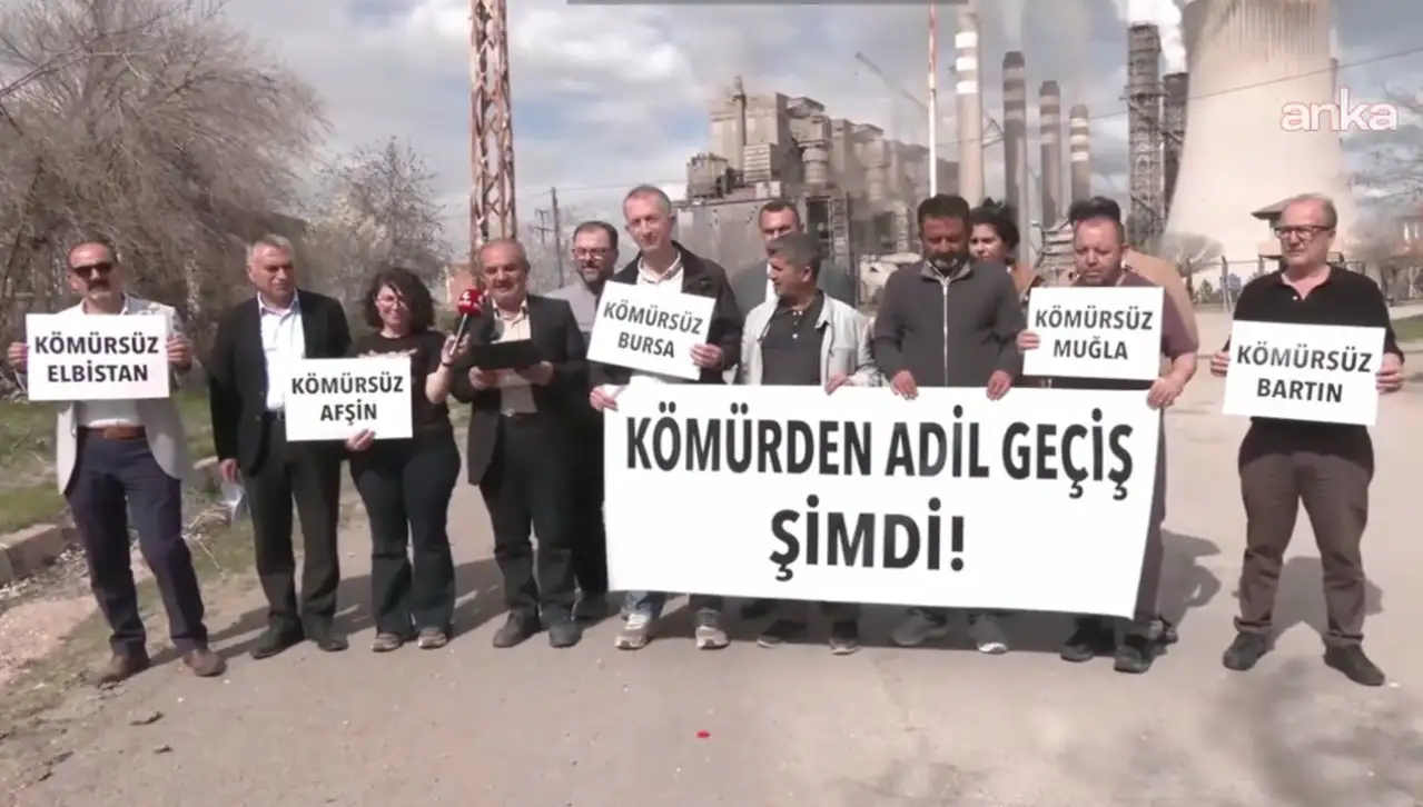 Çevre örgütleri, Afşin-Elbistan Termik Santrali önünden seslendi