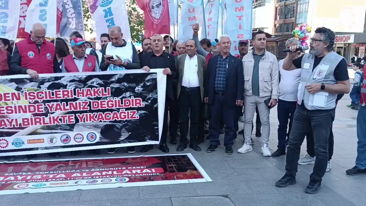 Gaziantep'te 1 Mayıs çağrısı: Emekçiler İstasyon Meydanı'na davet edildi