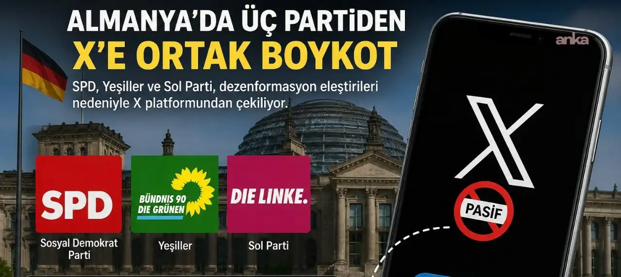 Almanya'da SPD, Yeşiller ve Sol Parti'den X'e boykot