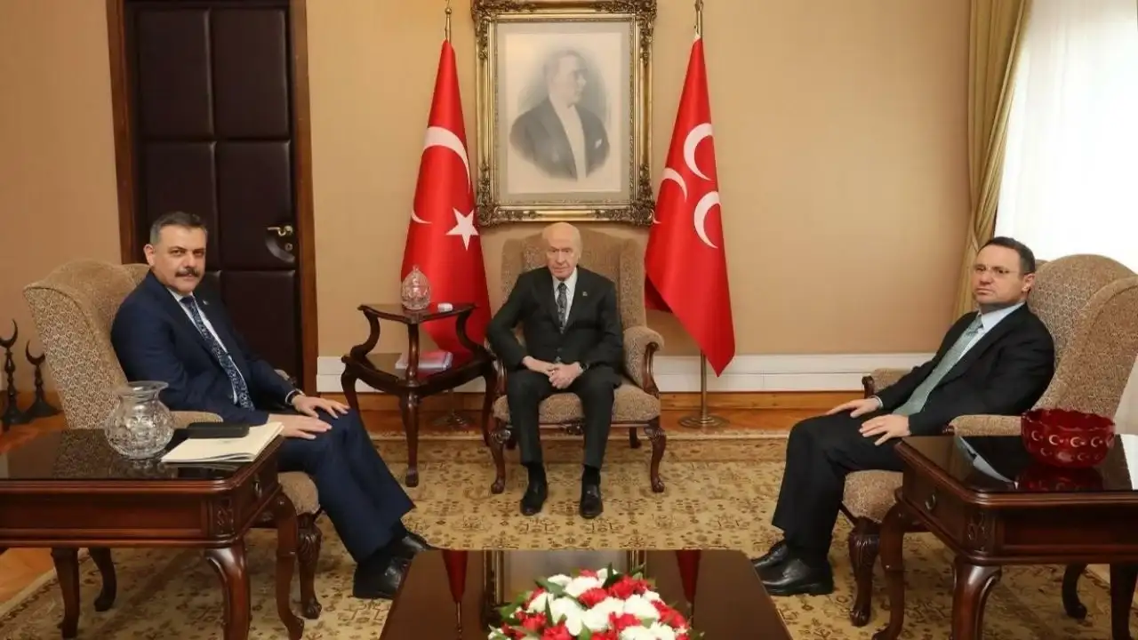 Gürlek ve Çiftçi Bahçeli'yi ziyaret etti