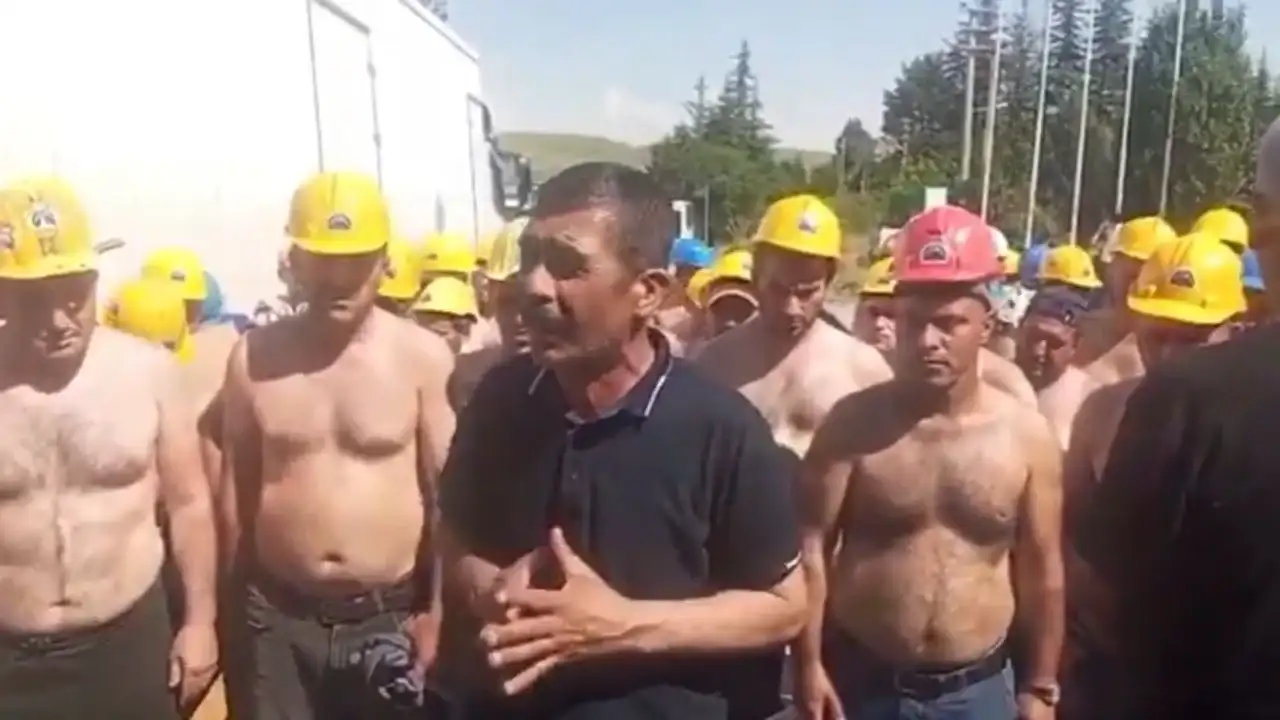 Doruk Maden işçileri, alacakları yarına kadar ödenmezse Ankara'ya yürüyecek