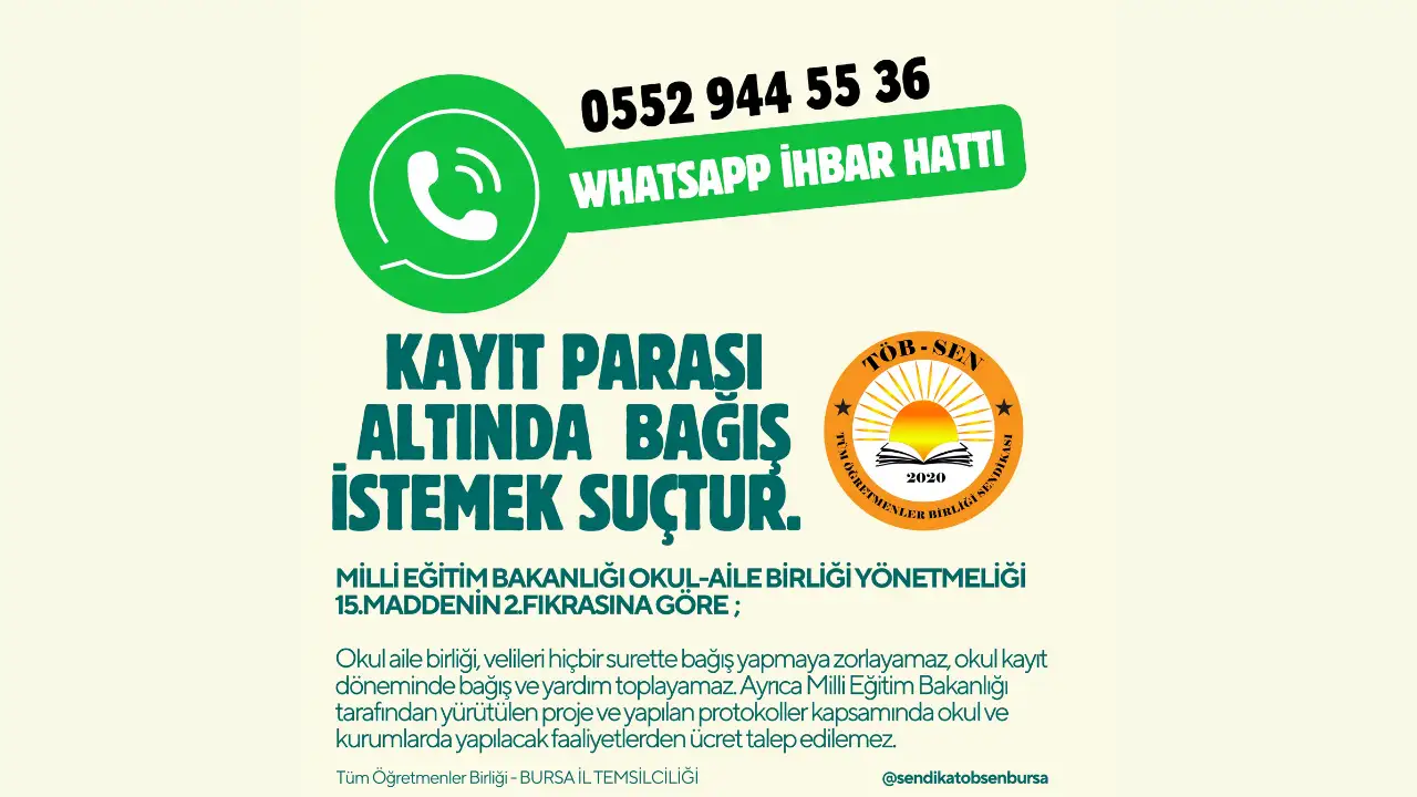 Bursa'da velilerden usulsüz para toplayanlara karşı mücadele başladı!