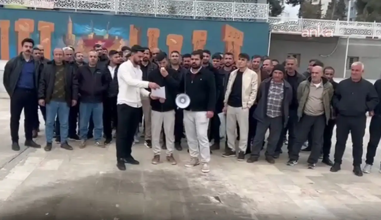 Şanlıurfa'da Mercan İplik işçileri ödenmeyen ücretleri için eylem yaptı
