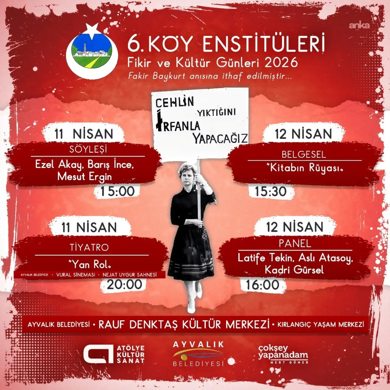 Ayvalık'ta 6. Köy Enstitüleri Fikir ve Kültür Günleri düzenlenecek