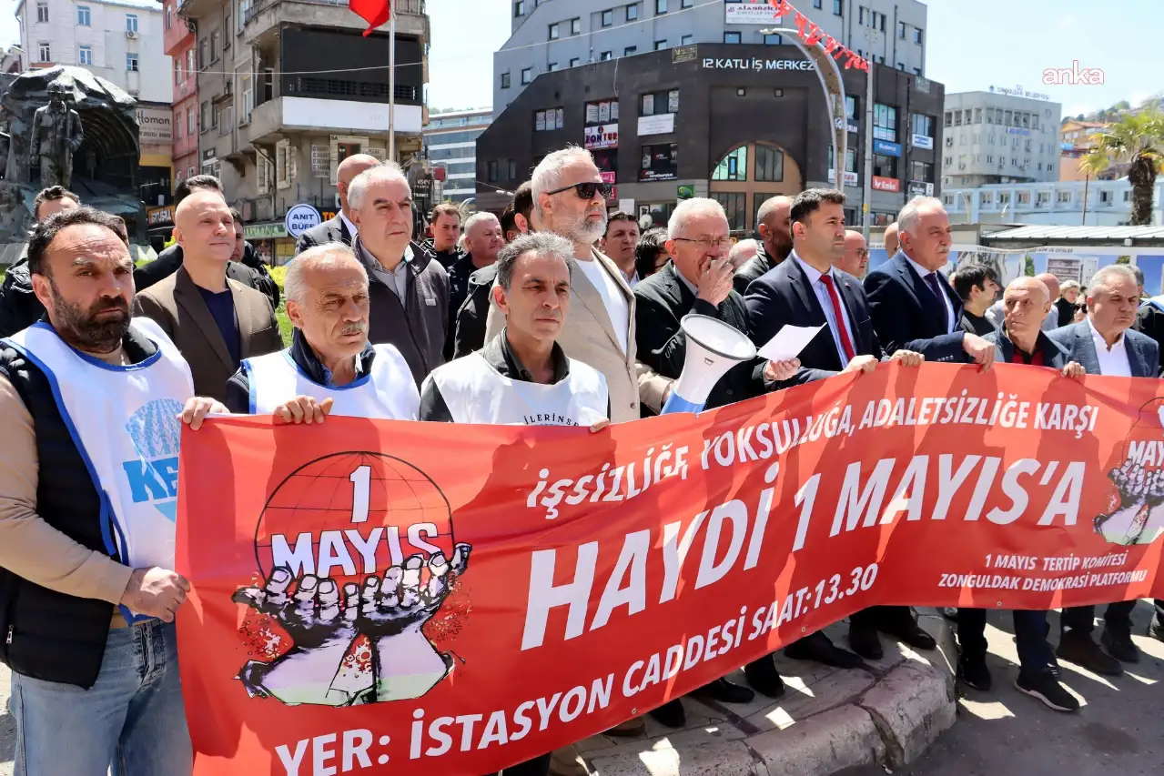 Zonguldak'ta 1 Mayıs'a çağrı: Siz yoksanız bir eksiğiz