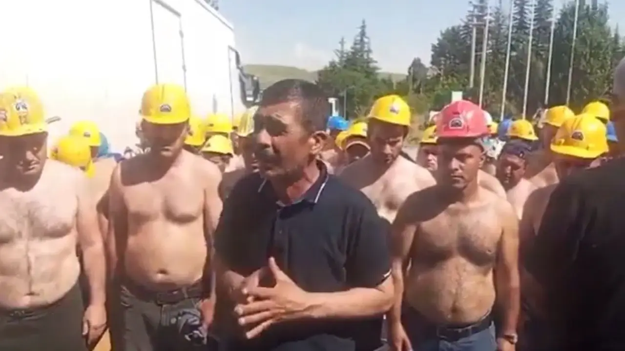 Doruk Maden işçileri, alacakları yarına kadar ödenmezse Ankara'ya yürüyecek