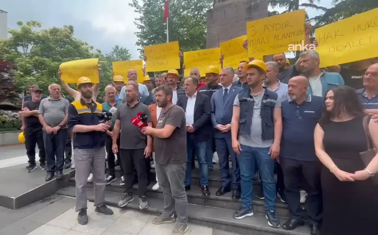 Trabzon'da maden işçilerinden eylem: Dayanacak gücümüz kalmadı