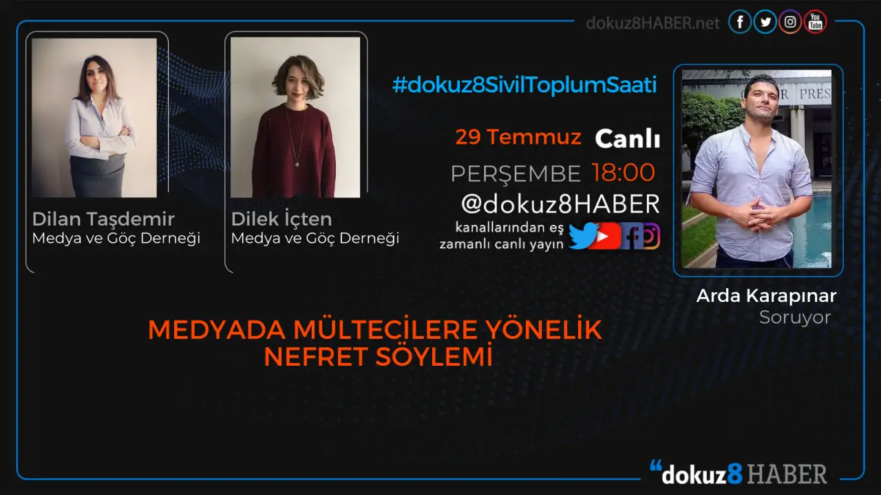 dokuz8SivilToplumSaati | Medyada mültecilere yönelik nefret söylemi