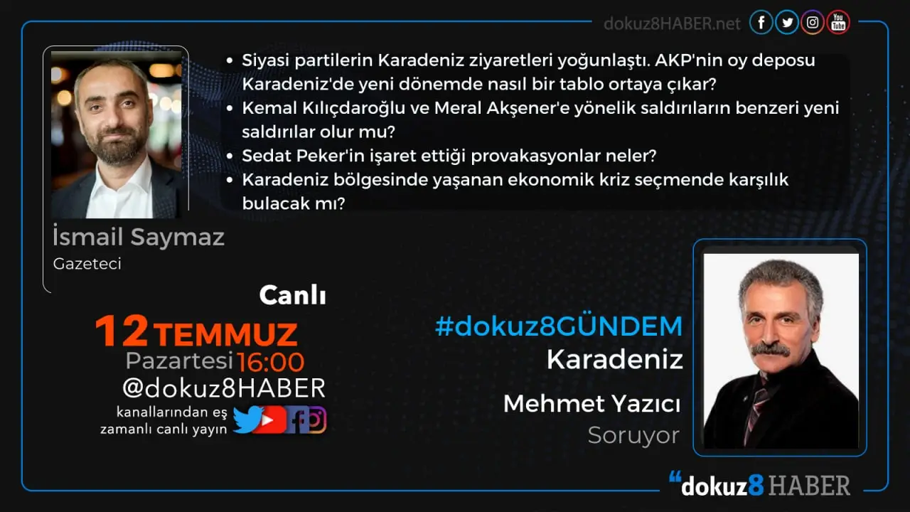 dokuz8GÜNDEM Karadeniz | AKP'nin oy deposu Karadeniz'de yeni dönemde nasıl bir tablo ortaya çıkar?