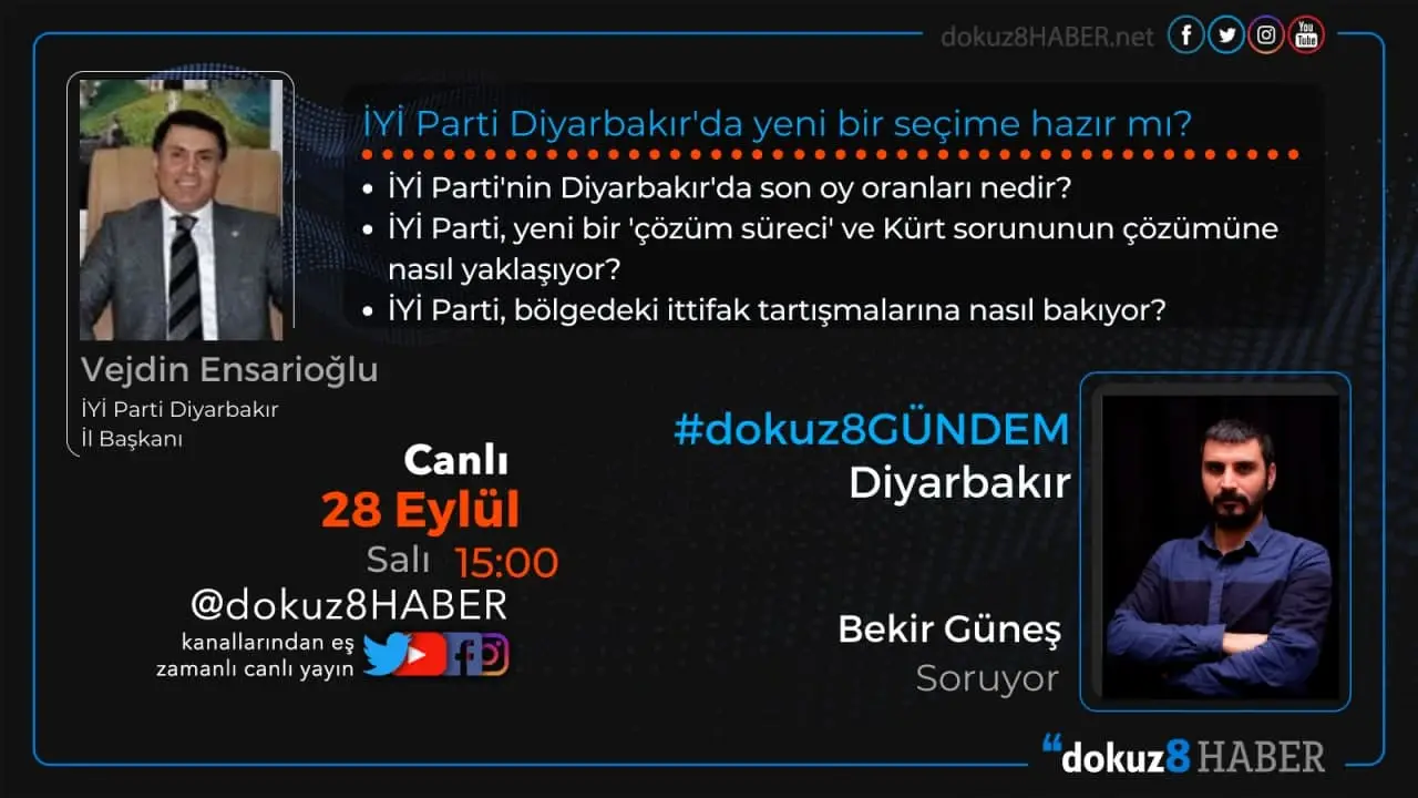 dokuz8GÜNDEM Diyarbakır | İYİ Parti Diyarbakır'da yeni bir seçime hazır mı?