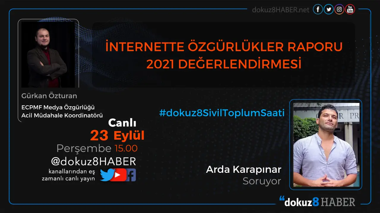 dokuz8SivilToplumSaati | İnternette Özgürlükler Raporu 2021