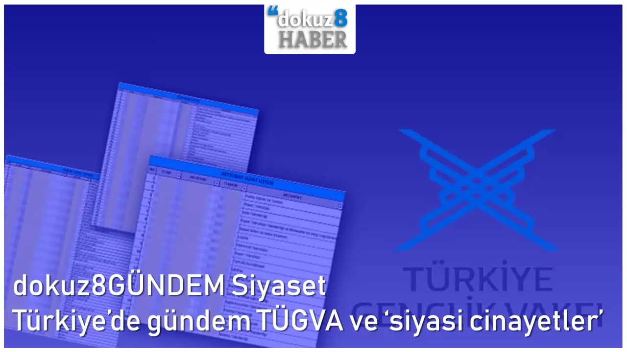 dokuz8GÜNDEM Siyaset | Türkiye’de gündem TÜGVA ve ‘siyasi cinayetler’