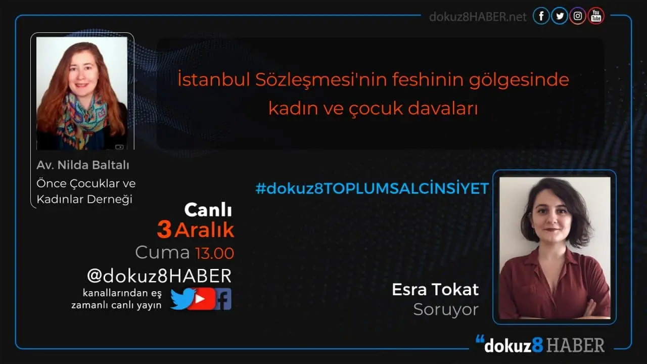 dokuz8TOPLUMSAL CİNSİYET | İstanbul Sözleşmesi'nin feshinin gölgesinde kadın ve çocuk davaları
