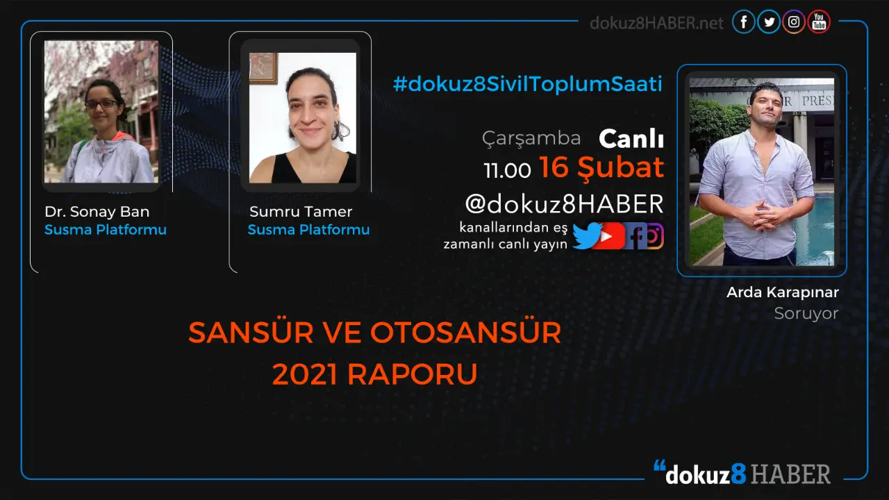 dokuz8SivilToplumSaati | Sansür ve Otosansür 2021 Raporu