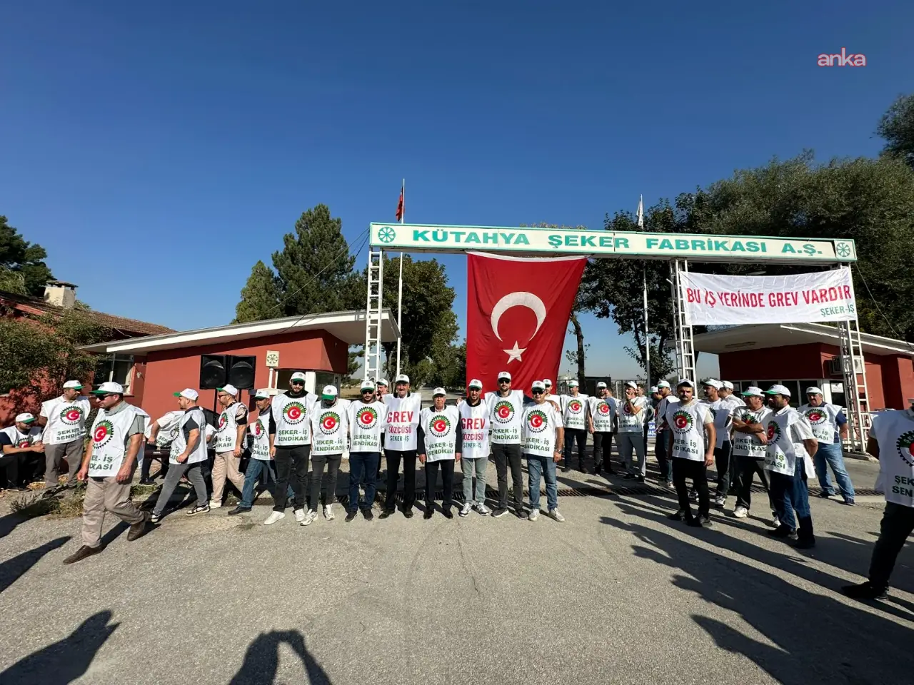 Kütahya Şeker'de grev başladı