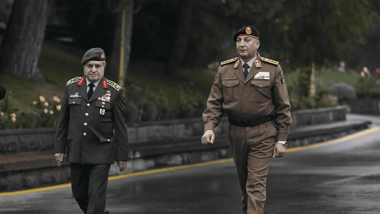 Ankara'dan Libya'ya havalanan Libya Genelkurmay Başkanı'nda bulunduğu uçağın düşme anı kameralarda