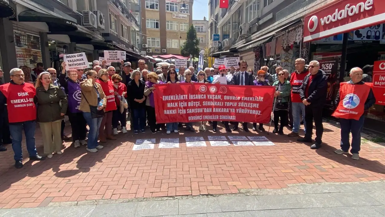 Emekliler Samsun’dan seslendi: Bu sefalet düzenini reddediyoruz!