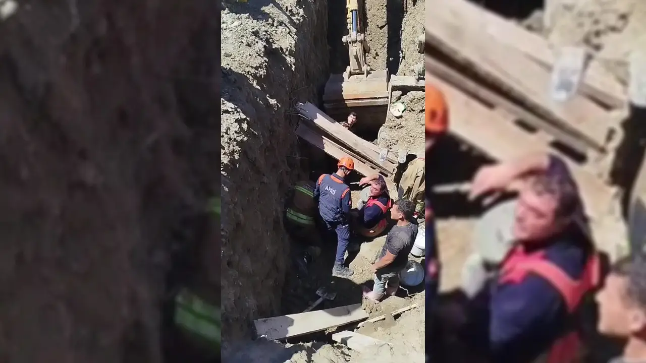 Hatay'da TOKİ şantiyesinde bir işçi göçük altında kaldı