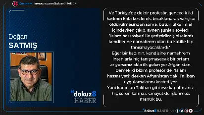 Türkiye'nin kadınları ve Talibanizmi savunan profesör