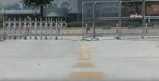CHP Genel Merkezi'nin önündeki 9 Eylül Caddesi trafiğe kapatıldı