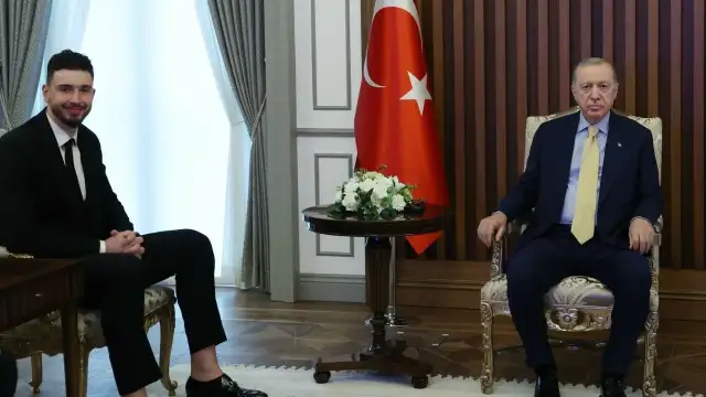 Erdoğan, NBA yıldızı Alperen Şengün ile görüştü