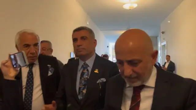 Engin Altay, Ali Öztunç ve Gürsel Erol, Özgür Özel ile görüştü