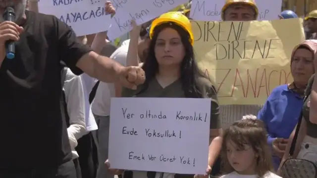 Özşen Madencilik işçilerinin çocukları: Babamızın parasını verin, bayramlık alacağız