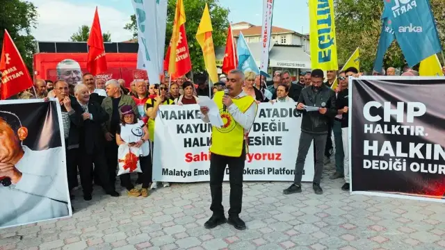 Malatya'da Emek ve Demokrasi Platformu'ndan mutlak butlan protestosu