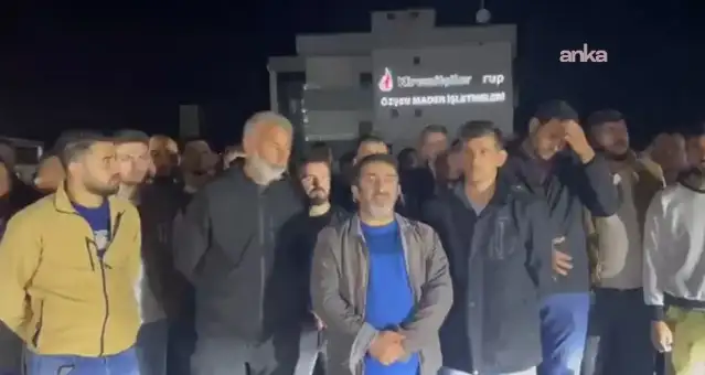 Özşen Madencilik işçileri ödenmeyen hakları ve ücretleri için eylem başlattı