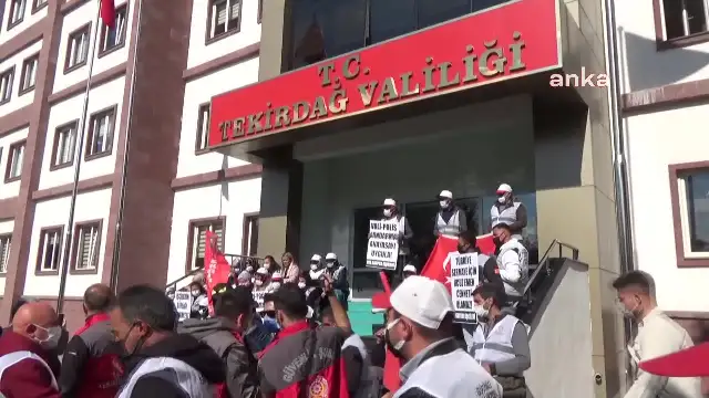Tekirdağ Valisi ile görüşmek isteyen işçilere polis müdahalesi: 58 gözaltı