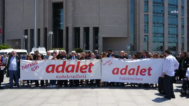 Gezi hükümlüleri ve Kaftancıoğlu için Çağlayan Adliyesi'nde 'Adalet Nöbeti'