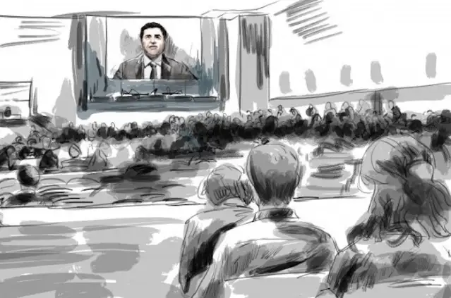 Demirtaş, Kobani Davası'nda konuştu: Hukuk adına destan yazıyorsunuz