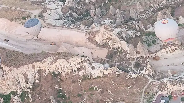 Kapadokya yok ediliyor! Yol yapımı için peri bacaları gözden çıkarıldı