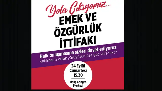 HDP: Emeğin ve Özgürlüğün İttifakı yola çıkıyor