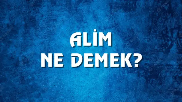 Alim Ne Demek, Ne Anlama Gelir? Alim Kelimesi TDK Sözlük Anlamı Nedir?