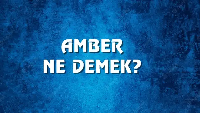 Amber Ne Demek, Ne Anlama Gelir? Amber Kelimesi TDK Sözlük Anlamı Nedir?