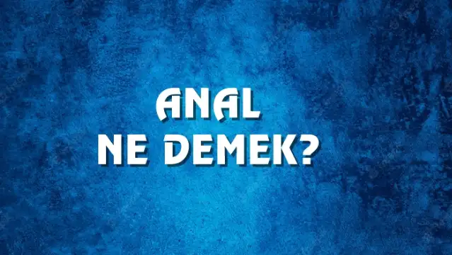 Anal Ne Demek, Ne Anlama Gelir? Anal Kelimesi TDK Sözlük Anlamı Nedir?