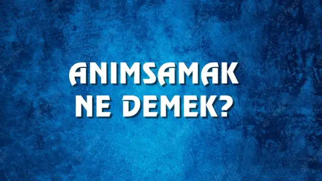 Anımsamak Ne Demek, Ne Anlama Gelir? Anımsamak Kelimesi TDK Sözlük Anlamı Nedir?